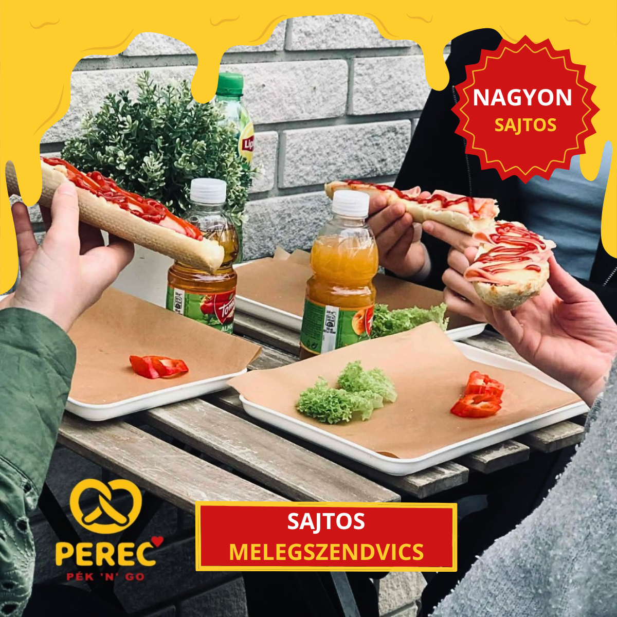 Sajtos melegszendvics